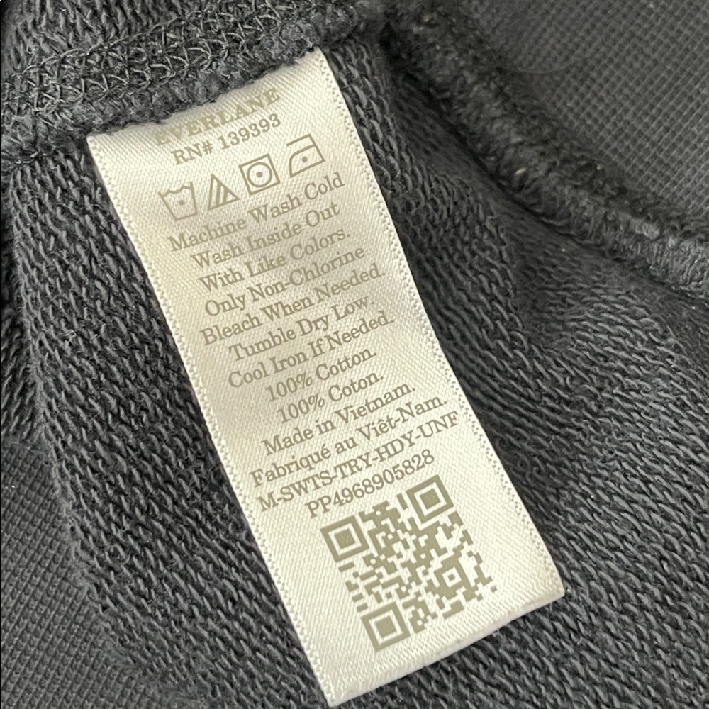 Everlane Uniform Men's Charcoal Hoodie Kangaroo Pocket - Picture 6 of 6